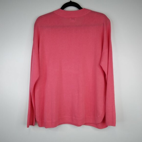 J. Crew Oversized Lightweight Pink Sweater Size M - Picture 8 of 10
